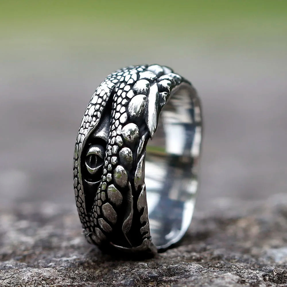 Crocodile Animal Ring — Stainless Steel