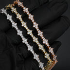 Rose Gold Tennis Bracelet Iced Out CZ 6MM
