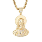 Hip-hop men's jewelry pendant 14k gold-plated/60mm*40mm/18.3g/pendant pendant necklace gift parents peace pendant