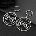 Baphomet Steel Earrings Seal Sallos Hoop Hollow