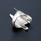 classic Anubis Alloy Ring, Men's Gothic Hip Hop Jewelry, Retro Steel Warrior Band (Steel Color) For Male Boy