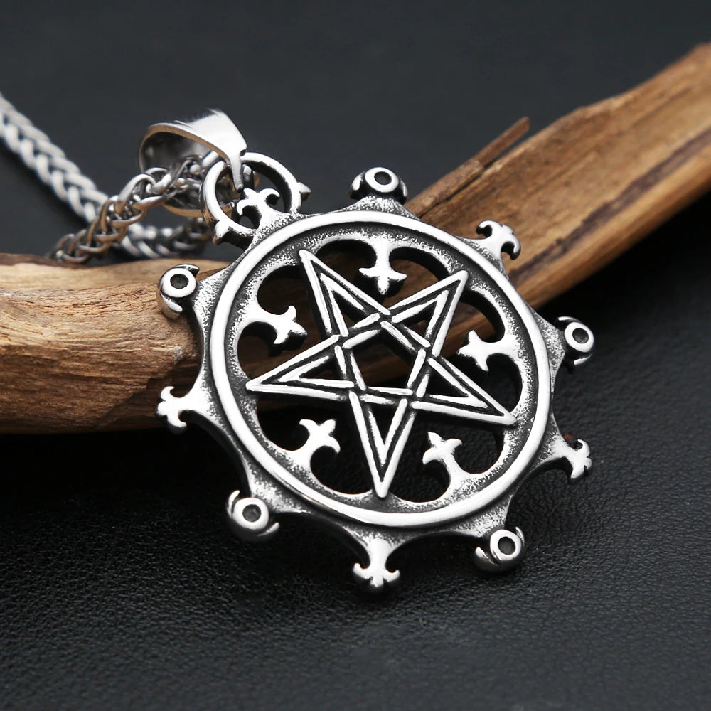 Viking Pentagram Pendant — 316L Stainless Steel