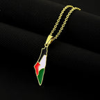 Palestine Map Pendant Necklace