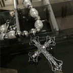 Rosary Cross Pendant Necklace