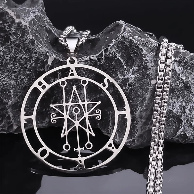Astaroth Sigil Pendant Necklace — Stainless Steel