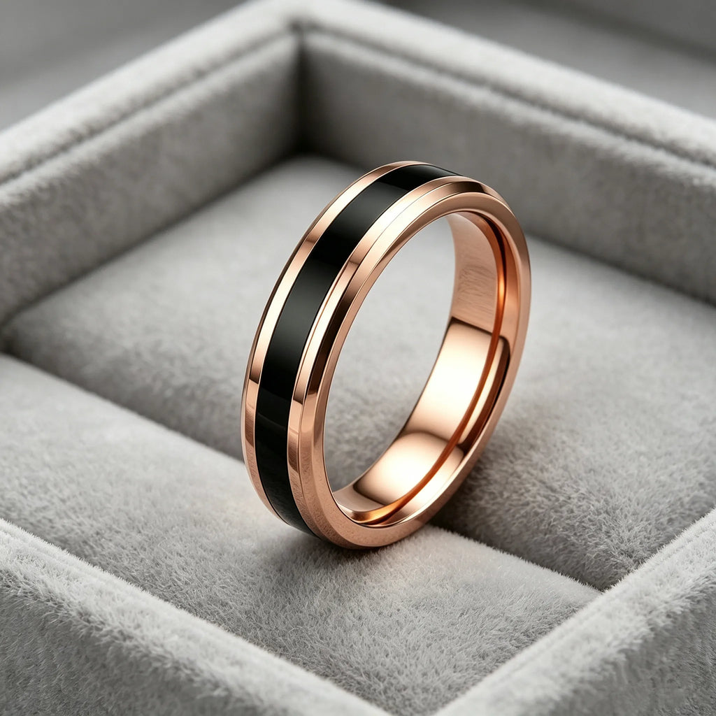 10MM Wide Trendy Stainless Steel Ring For Woman And Man Valentine's Day gift