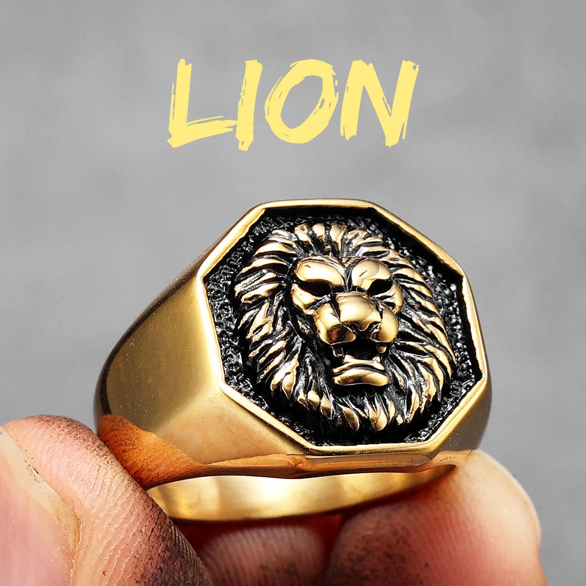 Lion King Ring — Stainless Steel