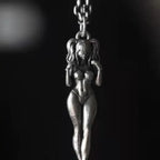 Fashion Anime Sexy Double Ponytail Lolita Pendant Goddess Necklace Men and Women Charm Temptation Cool Jewelry