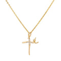 Stainless Steel Tree of Life Cross Necklaces for Women Gold Color Chain Necklace Aesthetic Collar Jewelry Accessories Gift