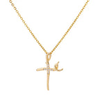 Stainless Steel Tree of Life Cross Necklaces for Women Gold Color Chain Necklace Aesthetic Collar Jewelry Accessories Gift