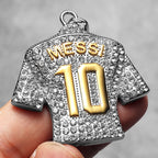 Football Jersey Pendant Necklace — Stainless Steel