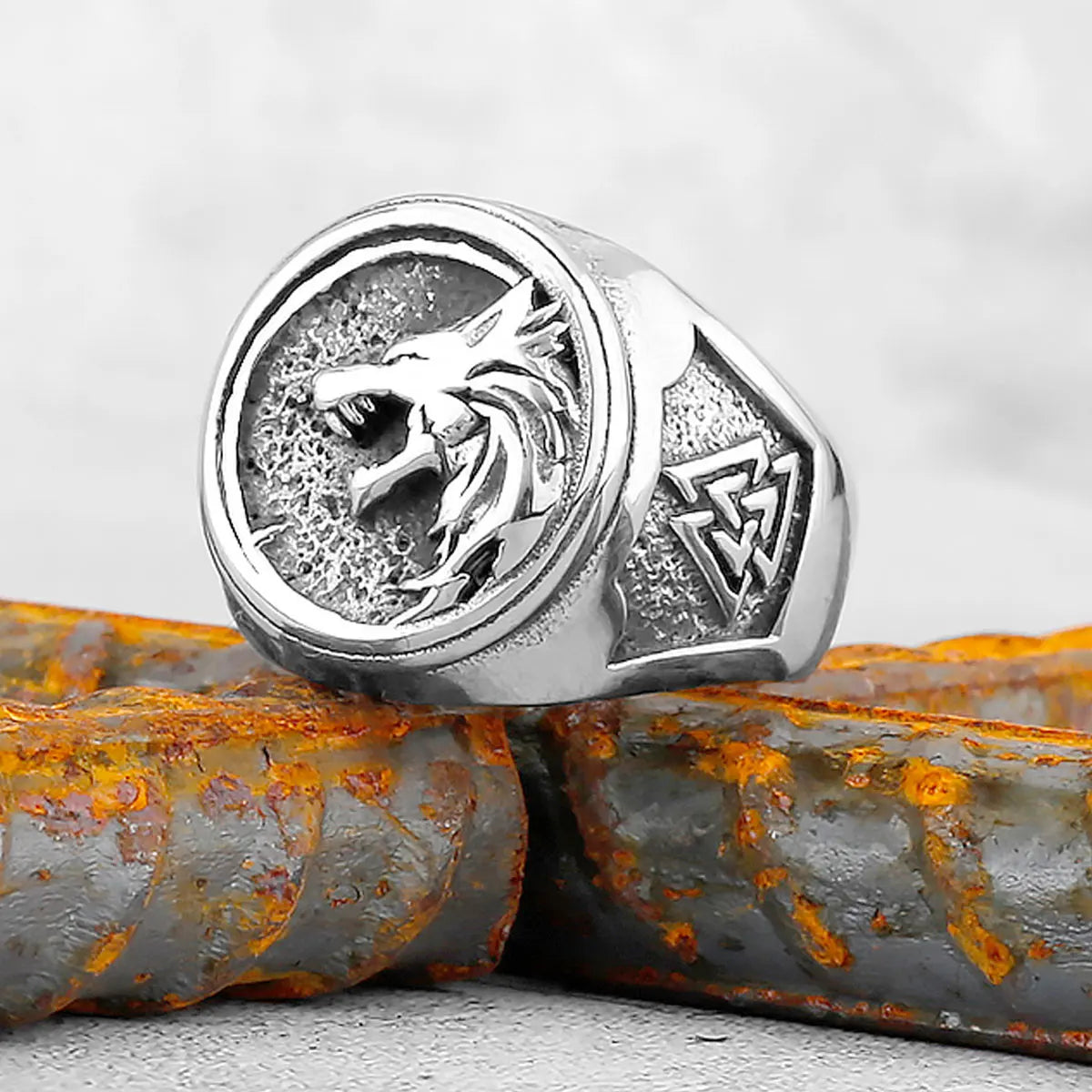 Ring Viking Wolf Stainless Steel
