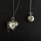 Original Hollow Heart Pocket Watch Chain keychain Design Steampunk Clock Vintage Necklace Pendant Jewelry Watch Men
