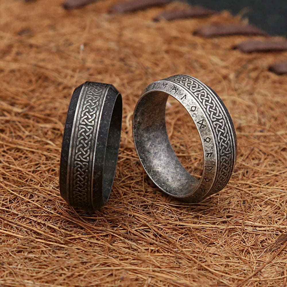 Viking Rune Ring — Stainless Steel