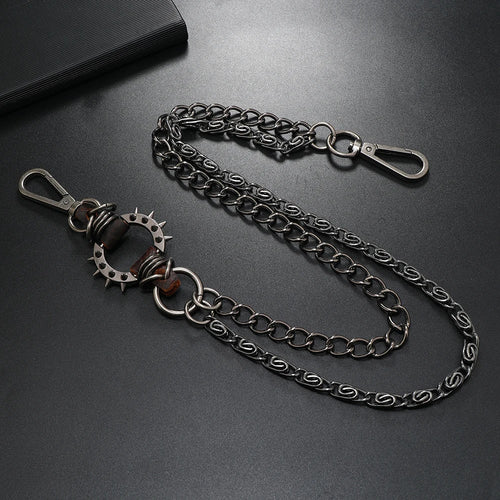 1 piece Punk Jewelry Keychain personality pants chain Men's Accessories
