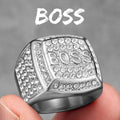 Shiny Gemstone Luxury Stainless Steel Men Rings Punk New In For Male Women Fashion Jewelry Creativity Gift Wholesale Dropshiping
