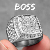 Punk CZ Ring — 316L Stainless Steel Band