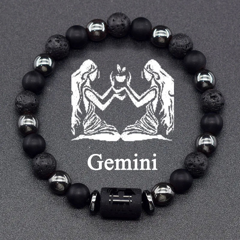 12 Zodiac Signs Bracelet Homme 12 Constellation Jewelry for Women Scorpio Gemini Sagittarius Bracelet Friendship Gift Whoelsales