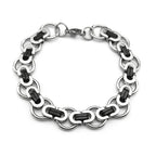Hiphop Byzantine Round Link Chain Necklace for Women Men Gold Color Stainless Steel Male Thick Chains Jewelry collar