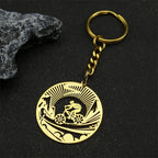 Key Steel Pendant Bicycle Sports Bikers Hollow