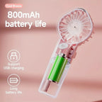 Handheld Mini Fan Air Conditioner USB Rechargeable Portable Mist Cooler Cooling Spray Humidifier Fan for