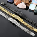 Christian Cross Bracelet for Man Gold Color Stainless Steel Men's Wrist Bracelets On Hand Man Jewellery Accessories