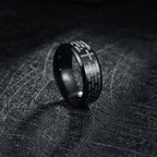 English Titanium Steel Christian Cross Bible Ring for Men and Women Personalized Ring Customize Ring Engraved Ring