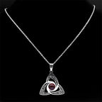 Celtic Trinity Knot Pendant Necklace — Stainless Steel