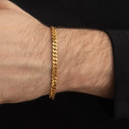 Cuban Curb Chain Bracelet — Stainless Steel