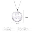 Celtic Triskele Crescent Moon Pendant Necklace — Stainless Steel