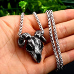 Gothic Satanic Skull Stainless Steel Pendant Necklace