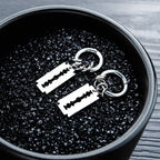 Fashion Stainless Steel Blade Earrings Vintage Razor Hollow Drop Earrings Women Men Punk Jewelry Hip Hop Street Dangle