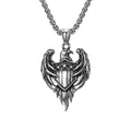 Eagle Steel Pendant Double Sided Retro Army Punk