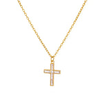 Stainless Steel Tree of Life Cross Necklaces for Women Gold Color Chain Necklace Aesthetic Collar Jewelry Accessories Gift