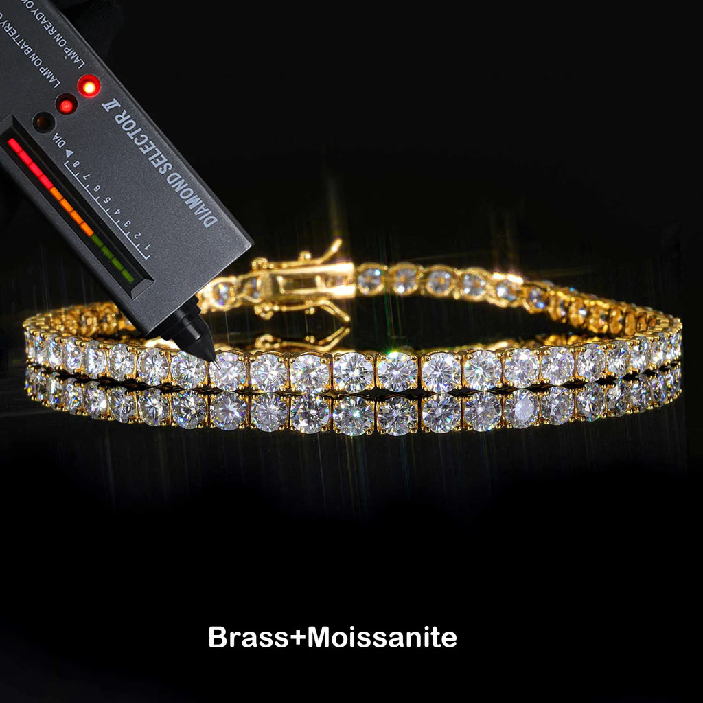 Tennis Bracelet Stainless Steel Moissanite 2/3/4/5MM
