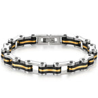 Punk Men's Biker Bracelet Motorcycle Style Chain 316l Stainless Steel Bracelets for Man Jewelry Accessory Birthday