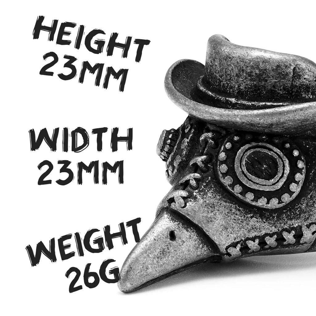 Skull Witch Ring Black Stainless Steel Gothic