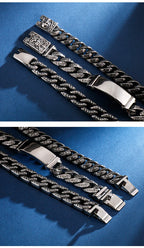 Skull Pattern Bracelet — Stainless Steel
