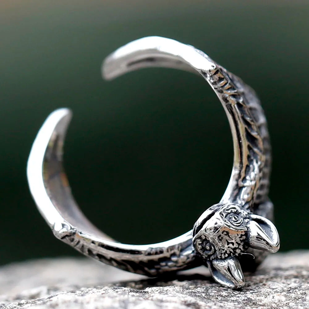 New Design Stainless Steel Bat Ring Detailed Punk Biker Animal Jewelry High Quality Gift Accessories For Gift Free