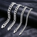 HNSP 316L Stainless Steel Cuban Link Chain Necklace For Men Minimalist Style Waterproof Jewelry Accessories Male Heavy Chains