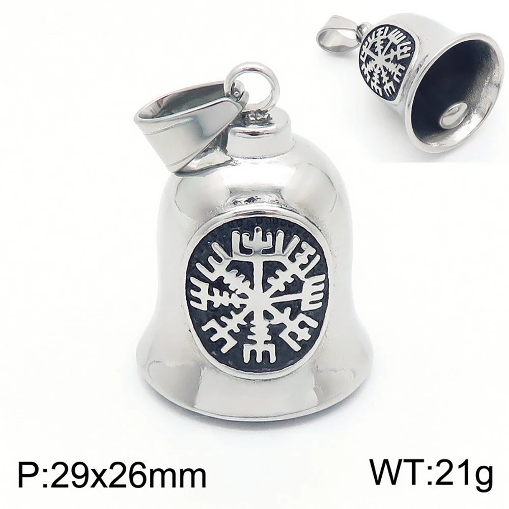 Guardian Angel Wings Bell Necklace — Stainless Steel