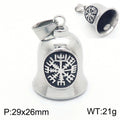 Guardian Angel Wings Bell Necklace — Stainless Steel