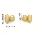 2Pcs/Set Double Glossy Hip-Hop Tooth Grills Halloween Gift Punk Jewelry Tooth Caps Charm Gold Silver Color Mouth Teeth