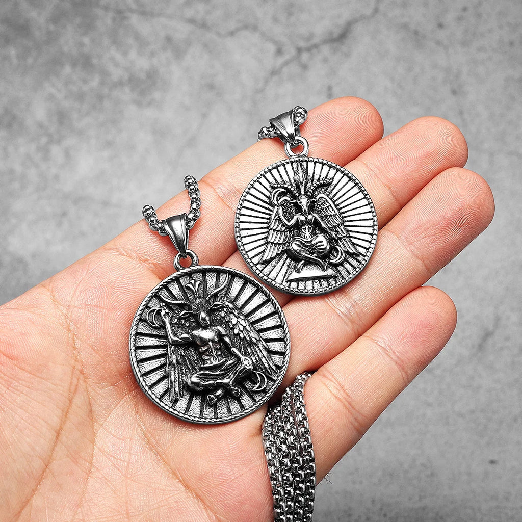Fallen Angel Satan Pendant — Stainless Steel