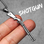 Gun Series AK47 M16 Sniper Rifle Stainless Steel Jewelry Men Necklaces with Pendant For Male Women Punk Hip Hop Gifts Wholesale