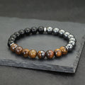 New Fashion Men Tiger Eyes Lava Hematite Stone Spiritual Healing Bracelet Yoga Meditation 8mm Strand Braclet Pulseras