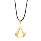 Stainless Steel Assassin Necklace Classic Movie Cosplay Accessory Jewelry Gifts Fashion Charm Pendant for Women Men