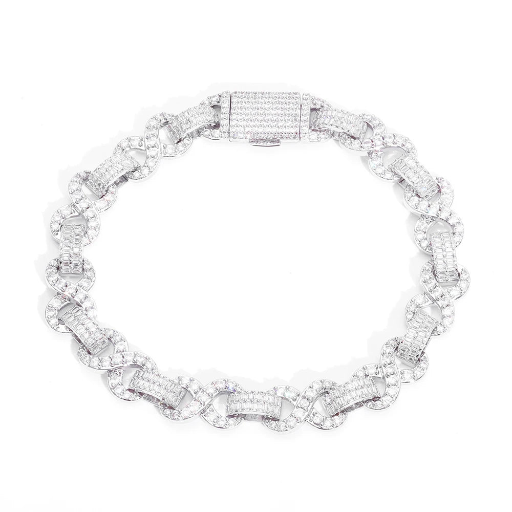 925 Silver VVS Moissanite Cuban Chain Necklace 10MM