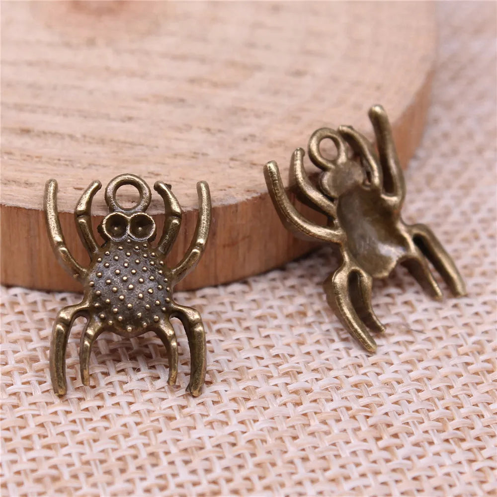 Boho Spider Web Charms Pendant Female Jewelry Bulk Cheapest Items