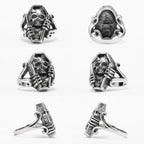 Mummy Skull Ring — Stainless Steel
